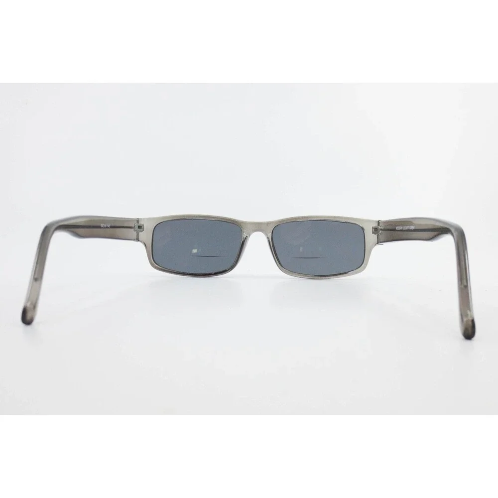 Modern Optical Clout Grey Rectangular Eyeglasses Frames Smoke Translucent